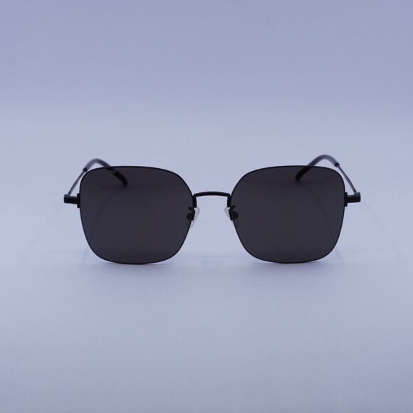 Saint Laurent SL410 WIRE 002 Sunglasses Black Square Frame, Black Lenses - Picture 8 of 9